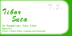 tibor suta business card